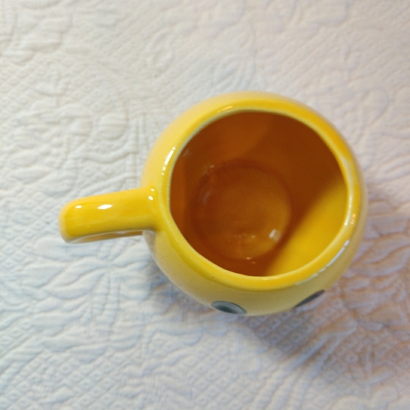 Vintage  1971 McCoy Ceramic Pottery Smiley Happy Face Coffee Cup Mug Yellow - Picture 5 of 9